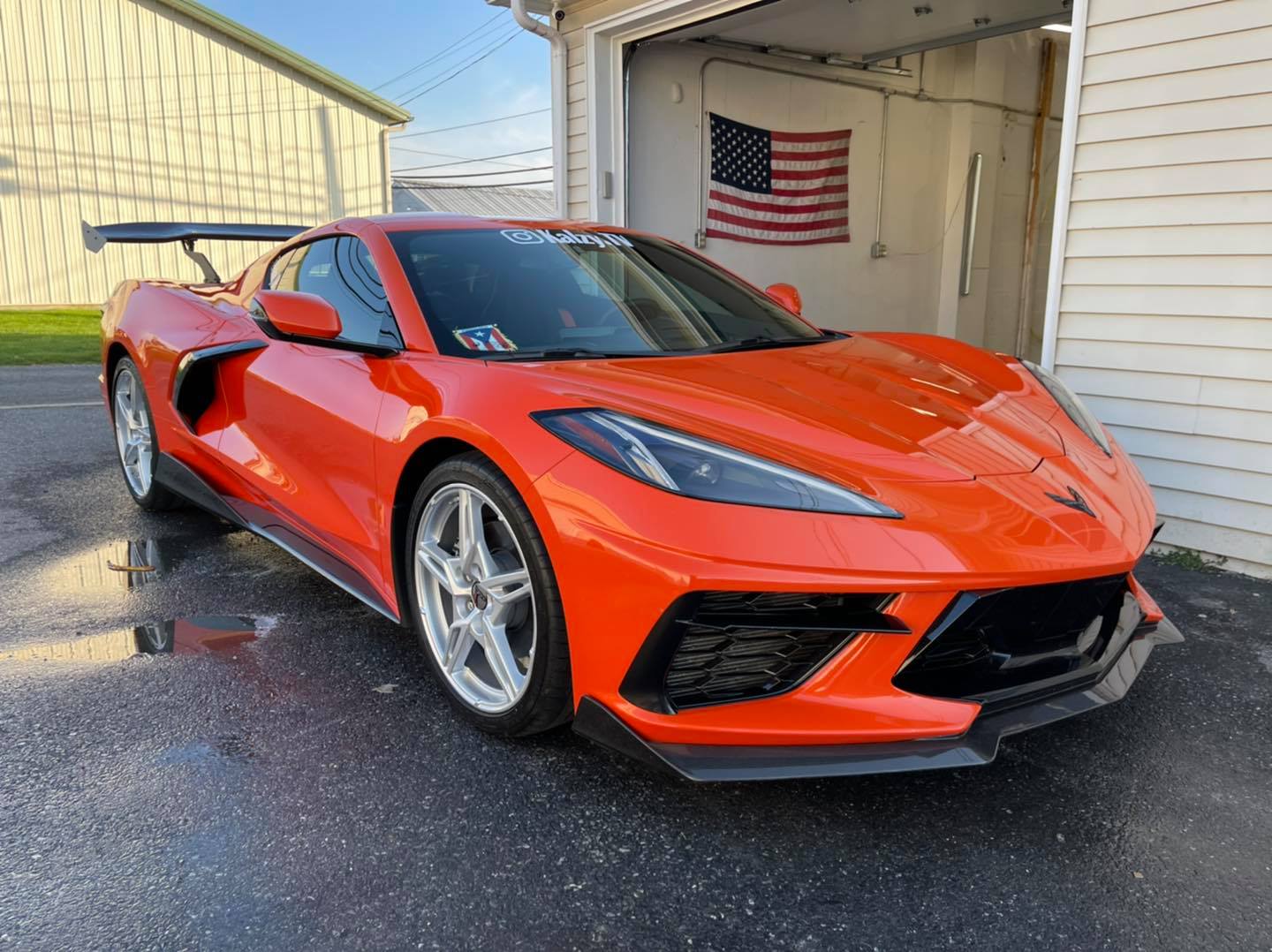 orange corvette
